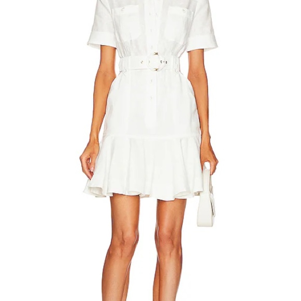 Tiggy Belted Mini Dress in Ivory
ZIMMERMANN size 2